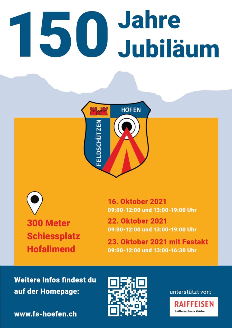 Flyer 150 Jahre Jubiläum