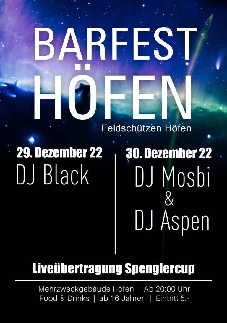 Barfest Höfen 2022