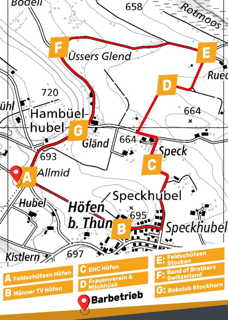 Höfen Wanderung Weg 2023