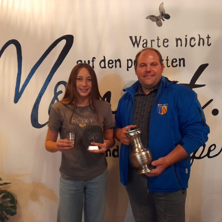 Siegerin Nachwuchsstich und Jahresmeister